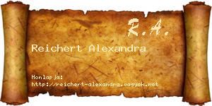 Reichert Alexandra névjegykártya